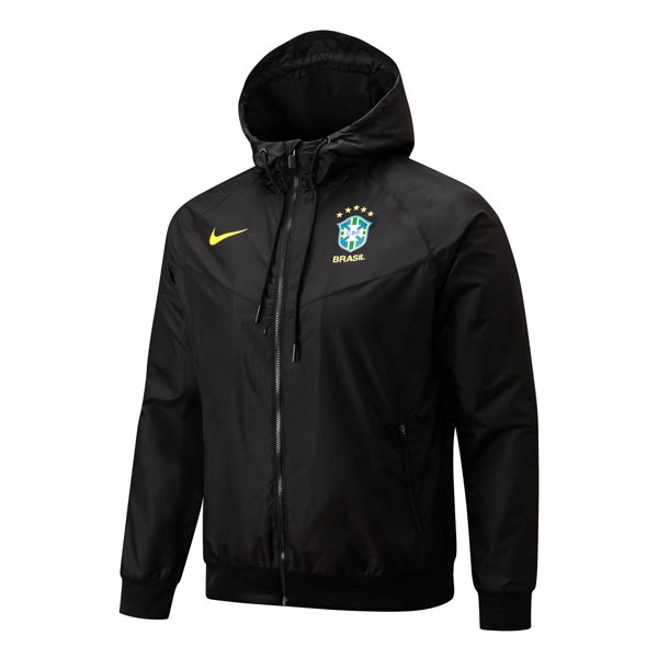 Windjacke Brasilien 2022-2023 Schwarz